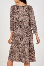 Load image into Gallery viewer, JESS LEOPARD SMOCK DRESS
