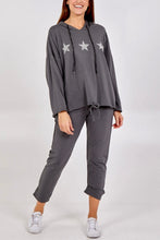 Load image into Gallery viewer, STAR FRONT HOODY LOUNGEWEAR SET