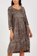 Load image into Gallery viewer, JESS LEOPARD SMOCK DRESS