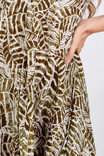 Load image into Gallery viewer, Leaf Print Hanky Hem Sundress