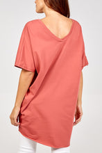 Load image into Gallery viewer, EASY... V-FRONT & BACK T-SHIRT