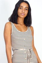 Load image into Gallery viewer, Vest Top Rib Stripe Mini Dress