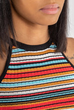Load image into Gallery viewer, Multi Stripe Rib Vest Top