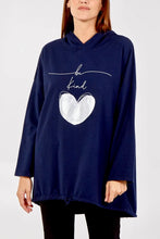Load image into Gallery viewer, BE KIND - LOVE HEART HOODY