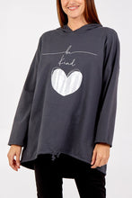 Load image into Gallery viewer, BE KIND - LOVE HEART HOODY