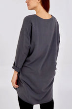 Load image into Gallery viewer, SILVER HEART “LOVE” SWEATSHIRT