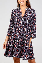 Load image into Gallery viewer, AVA LEOPARD SMOCK DRESS