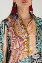 Load image into Gallery viewer, Satin Patch Work Print Tunic - Nine A Ladieswear