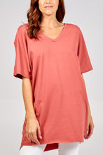 Load image into Gallery viewer, EASY... V-FRONT & BACK T-SHIRT