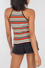 Load image into Gallery viewer, Multi Stripe Rib Vest Top