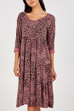 Load image into Gallery viewer, JESS LEOPARD SMOCK DRESS