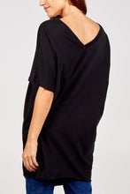 Load image into Gallery viewer, EASY... V-FRONT & BACK T-SHIRT