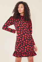 Load image into Gallery viewer, Red Abstract Heart Short Dress