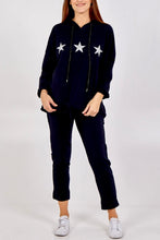 Load image into Gallery viewer, STAR FRONT HOODY LOUNGEWEAR SET
